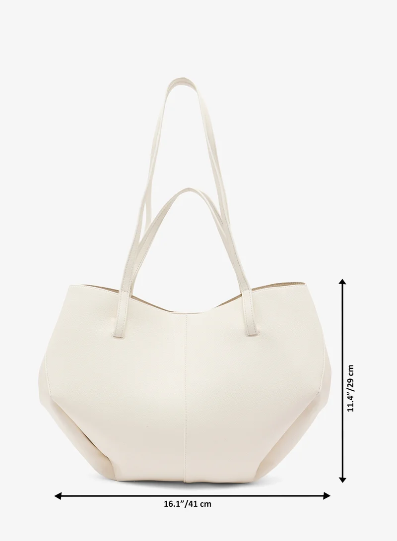 ELLA White East-To-West Adjustable Tote Bag for Women | Best Price UAE